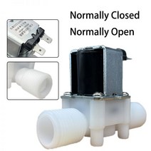 솔레노이드 솔 밸브 벨브 1/2 quot3/4수나사 AC 220V DC 12V 24V 물 제어 컨트롤러 스위치 평상시 닫힘, 3/4 _12V | Normally Open
