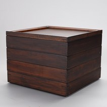 전통 공예 선반 보이차 대나무 고급 디자인 차 통 밀폐 보관함 선반 도구, K