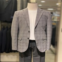 SIEG NC10 하운드 체크 캐쥬얼 자켓 구김방지 그레이컬 FE4003GY