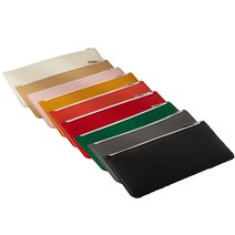 대학생 가죽 무지 필통 펜파우치 펜슬케이스, [1mm] 3색, 옐로우