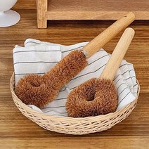 우드핸들 화이트 청소도구 야자솔 (2type), 야자솔 O형