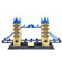 세계 랜드마크 건축물 블럭 런던 타워 브릿지(B) 1054 pcs 레고호환 받침포함 풀박스