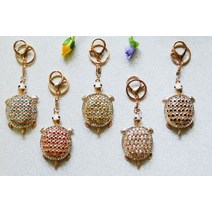 풍경나라)큐빅 바다거북이 키홀더 열쇠고리, 블랙