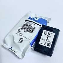 HP 프린터 잉크 정품 검정 컬러 카트리지 HP63 2130 2131 2132 4650 벌크 정품잉크, 1개, HP63 검정카트리지