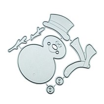 크리스마스 놈 산타 클로스 금속 절단 다이 스텐실 DIY 스크랩북 템플릿 드롭 선박, [05] Snowman Scarf