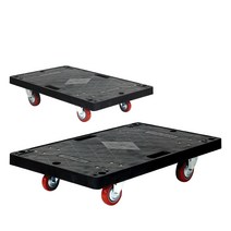 달리 구루마 핸드카 이삿짐 대차 끌차 수레 밀차 블랙 중형 760x460 손잡이 없음, 달리(손잡이 없음), 달리(손잡이 없음) 블랙 우레탄(적색) 중형