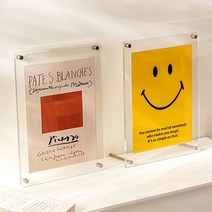 A4 투명 아크릴 상장 액자 틀 프레임 [벽걸이 메뉴판 안내판 사업자 등록증 자격증 표창장 수료증 허가증], 단품