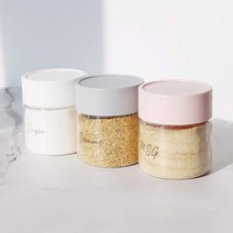 레터링 양념통용기 조미료통300ml4개+스티커, 인디핑크