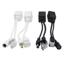ANPWOO POE 케이블 수동 전원 이더넷 어댑터 분배기 RJ45 인젝터 공급 장치 모듈 12-48v IP Camea 용, 01 White POE Splitter