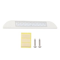 캠핑카 부품 J60F Motorhome 천장 조명 RV 요트 12-28V LED 천막 램프 양산 패널 라이트 바 보트 트레일러, 03 9 LED White