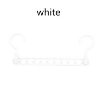 매직 9 홀 서클 옷걸이 옷 건조 랙 다기능 플라스틱 의류 랙 가정용 스토리지 옷걸이, 하나, white
