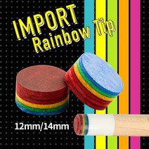 카본큐대 레인보우 팁 당구 팁 풀 큐 팁 111214mm 팁 6 다층 큐 스틱 팁 전문 내구성 당구 액세서리, 5pcs 11mm-h