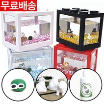 국산정품 블럭 어항 대크기 마리모 키우기, 블랙블럭[그린]