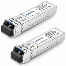 QSFPTEK QSPTEK 10G SFP 모듈 10GBASE-LR 미니 GBIC 1310nm 10km DDM LC 트랜시버 시스코 SFP-10G-LR Upbiti UF-SM-10G, 2 Pack_10GBase-LR: 10km