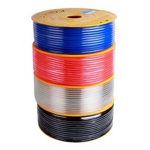기류 측정기 10 미터 공압 파이프 튜브 파란색 빨간색 폴리우레탄 4mm 6mm 8mm 10mm 12mm 14mm 16mm pu 가스 공기 호스 튜브 압축기 투명, 주황색, 6x4 10m