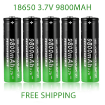 18650 3.7V 9800mAh 충전식 배터리 손전등 토치 헤드 램프 리튬 이온 드롭, [05] 8PCS battery