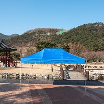 프리미엄천막 32mm골조 알루미늄골조 스텐레스골조 3X4.5 천막 캐노피 접이식 옥상, 32mm스틸 3X4.5_레드