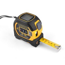 레이저줄자:레벨기 Wintape 3 In 1 레이저 줄자 거리 측정기 고정밀 지능형 전자 눈금자, yellow, 5 메터