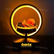 LED쟁반 클럽 홈파티트레이 샴페인 과일 라운지 양주, S