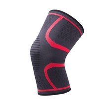 무릎 팔꿈치 보호대 탄성 무릎 패드 나일론 스포츠 1 개 기어 Patella Brace 조깅 농구 배구 지지, 01 빨간_03 XL