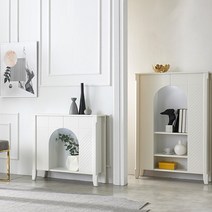 룸핏 벽난로 장식장 선반 수납장 콘솔 다이 모형 겨울 크리스마스 인테리어 미니 책장 화이트 그레이 800, 소형