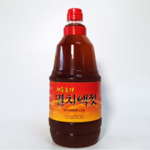 안가네젓갈 100%원액 제주추자 멸치액젓, 1통, 2.2kg