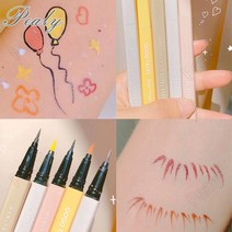 Pealy 다색 아이라이너 급수 설계 롤러 구조 사각 디자인 9색 0.6g, 9색 1세트