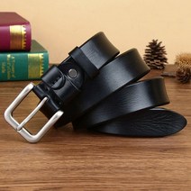 남자 소 가죽 남성 정장 벨트 남성용 정품 핀 버클 탑 소가죽 풀 매치 캐주얼 청바지 빈티지 럭셔리