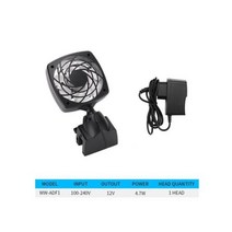 수조 냉각기 물고기 탱크 미니 냉각 팬 열 분산 조절 풍속 전기 수족관 액세서리, UK plug
