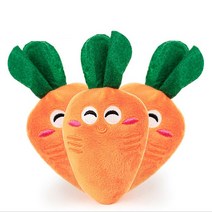 비즈코리아 삑삑이 소리나는 봉제 과일 채소 종류 다양 컬러 화려, 1개, V046홍당무