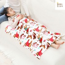 낮잠이불 아기 어린이 세트 밍크 가방 일체형 봄 분리형 유아용 침구세트 겨울 어린이집 사계절 면 신생아, F