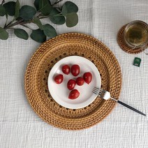 라탄 플레이트 small, 사이즈:small, 단품