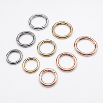 오픈키링 오픈 키오링 O링 오링고리 원터치, 1세트, 로즈골드 (내경) 2.5cm