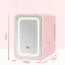 화장품냉장고 6L 8L 휴대 차량 기숙사 소형 냉온장고, 3. 화이트  8L 거울(차량 겸용)