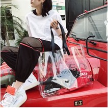 투명 젤리 비치백 바캉스가방