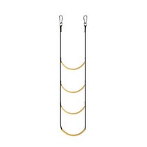 고무 보트 닻 사다리 보조 탑승 로프 사다리 미끄럼 방지 내마모성 페달 요트 카약 카누 모터, 4층