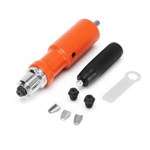타각기 리벳건 스테인레스판 조립식판넬 징크 리벳팅 전기 드릴 또는 100pcs 3.2mm 리벳 용 업그레이드 된 전기 리벳 너트 건 무선 리벳 팅 도구 드릴 어댑터