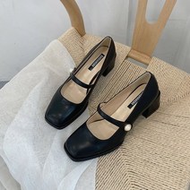 그랜드인베르상 GH35_RD_698 메리 제인 진주스트랩 여성단화