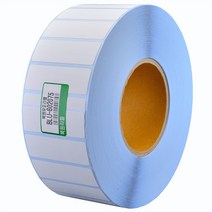 북원라벨 유포지 60X20mm 지관75mm 롤라벨 유포라벨 BLU-602075 바코드용라벨지