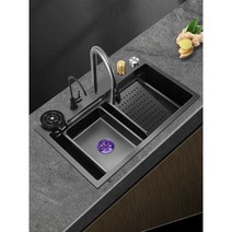 폭포수 싱크대 수전헤드 주방 스테인레스 씽크대수전, 6846 패키지 B