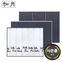 [송월타올] 헬로 요일타올 7P선물세트(하얀색)+쇼핑백, 색상:골고루, 골고루