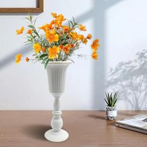 프리츠한센 이케바나 도자기 화병 항아리 금속 꽃 꽃병 냄비 홀더 실내 식물 인공 재배자 버드 캔들 사무실 홈 회의 식탁 악센트, [01] WHITE