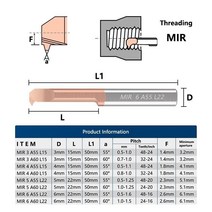 전동 천공기 2공펀치소형 보어 공구 CNC 일체형 카바이드 선반 내부 커터 MIR3 A55 A60, 06 MIR5 A55 L22