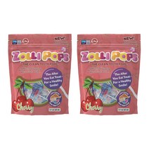 졸리팝 클린 티스 롤리팝 체리 슈가프리 무설탕 건강사탕 캔디 Zollipops 2팩, cherry, 2 packs