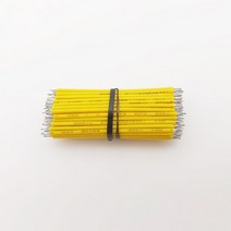 100개 세트 주석 도금 브레드 보드 PCB 솔더 케이블 플라이 점퍼 와이어 도체 24AWG 5cm/10cm/15cm/20cm, [06] Yellow, [01] 5cm