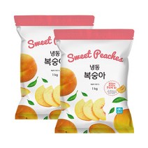생활N [생활앤] 냉동 복숭아 1kg x 2팩, 2개