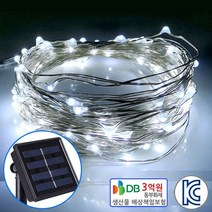 진성 태양광 100 LED 와이어트리등 트리조명 야외조명, 와이어100-백색