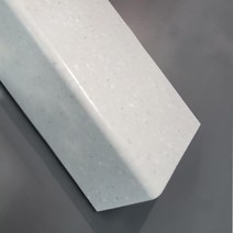 BMC 인조대리석 마루굽틀 80X80X1600 현관 인테리어자재 마루귀틀 귀틀 타일 마감재 재료분리대 (스노우 컬러) 10개