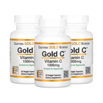 캘리포니아골드뉴트리션 비타민 C 1000mg 60캡슐 3세트 아스코르 브산 빈산 아스코빅애씨드, 1000mg / 60캡슐 3세트
