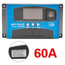 태양광 태양열 컨트롤러 충전 태양전지 MPPT 100A 60A 50A 40A 30A 충전 컨트롤러 듀얼 USB LCD 디스플레이, 04 60A